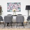 rina dining table + 6 marisol chairs