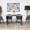 rina dining table + 6 marisol chairs