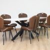 brio dining table + 6 metz chairs