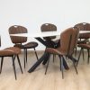 brio dining table + 6 metz chairs