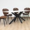 brio dining table + 6 metz chairs