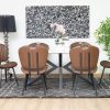 brio dining table + 6 metz chairs