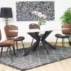 brio dining table + 6 metz chairs