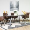 silas dining table + 6 loft chairs