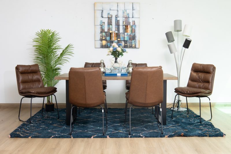 amilia dining table + 6 noah chairs