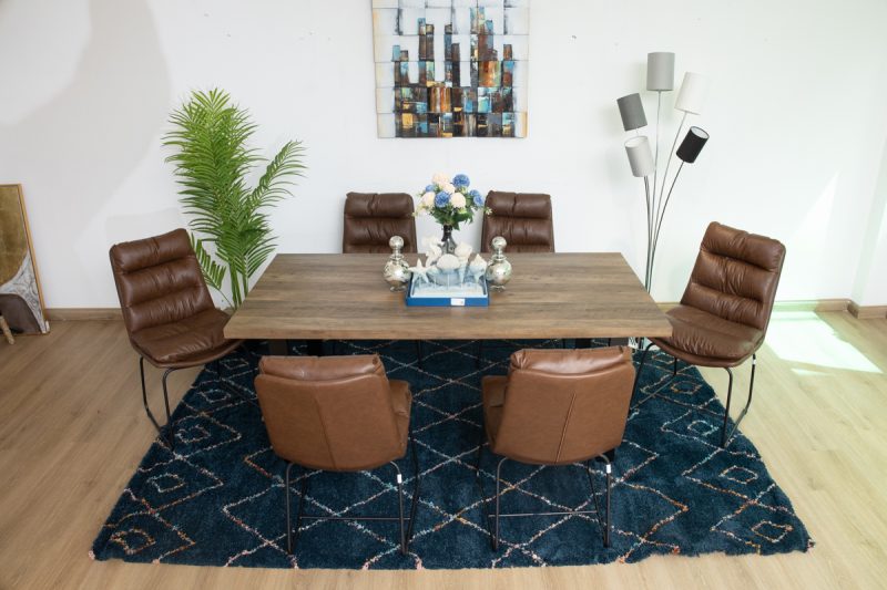amilia dining table + 6 noah chairs