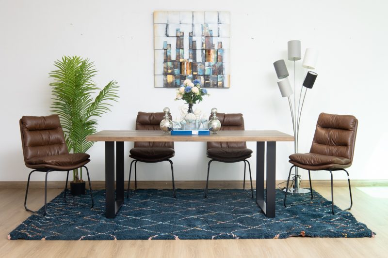 amilia dining table + 6 noah chairs