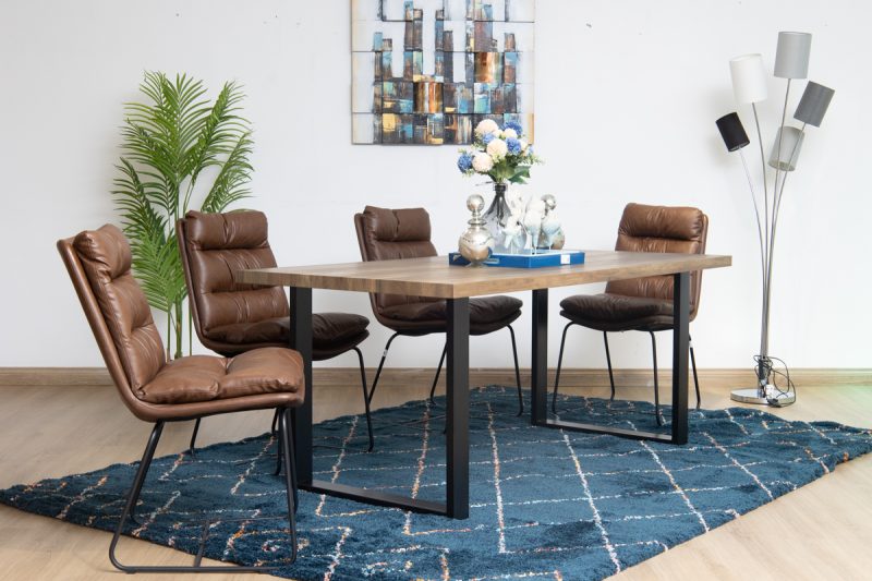 amilia dining table + 6 noah chairs