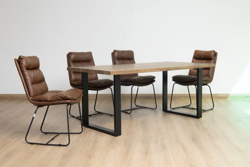 amilia dining table + 6 noah chairs
