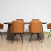 gemini dining table + 6 belfast chairs