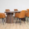 gemini dining table + 6 belfast chairs