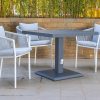 ghana outdoor dining table + 4 kampala chairs