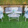 tropicana 5 seater outdoor sofa (3+1+1) + coffee table