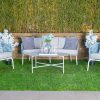 tropicana 5 seater outdoor sofa (3+1+1) + coffee table