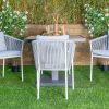 accra outdoor dining table + 4 kampala chairs