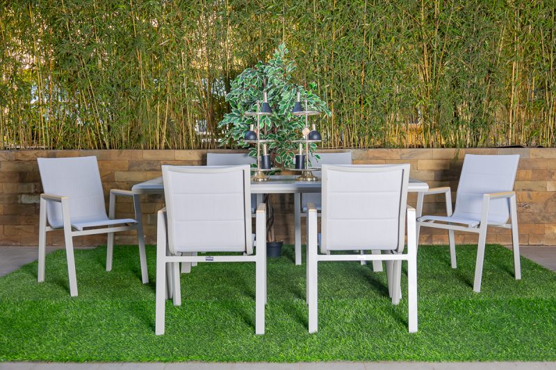 atlantic outdoor dining table + 6 chairs