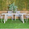 atlantic outdoor dining table + 6 chairs