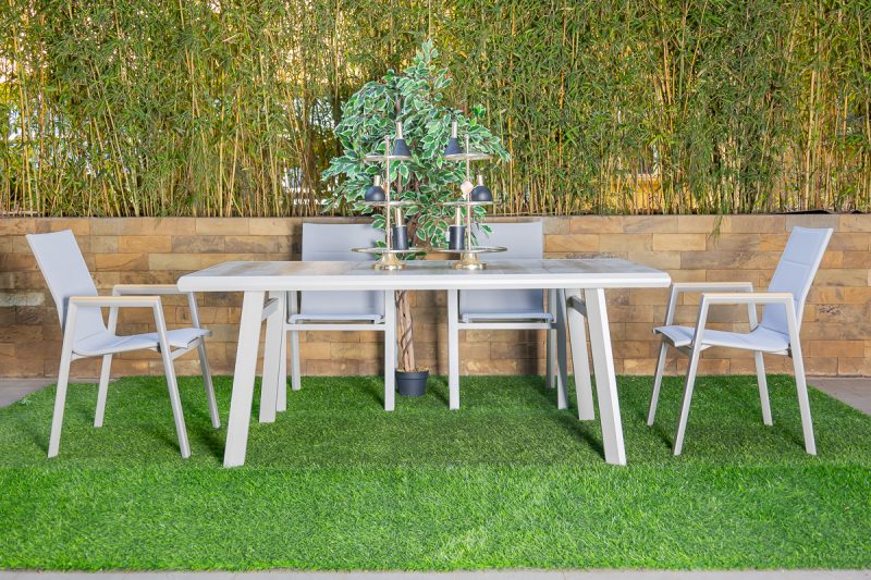 atlantic outdoor dining table + 6 chairs