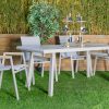 atlantic outdoor dining table + 6 chairs