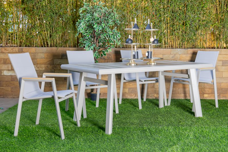 atlantic outdoor dining table + 6 chairs