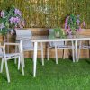 mallin outdoor dining table + 6 chairs