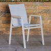 mallin outdoor dining table + 6 chairs