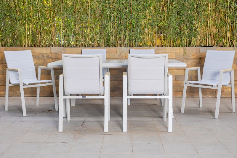 atlantic outdoor dining table + 6 chairs