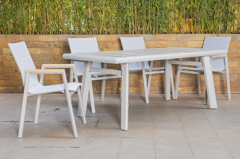 atlantic outdoor dining table + 6 chairs
