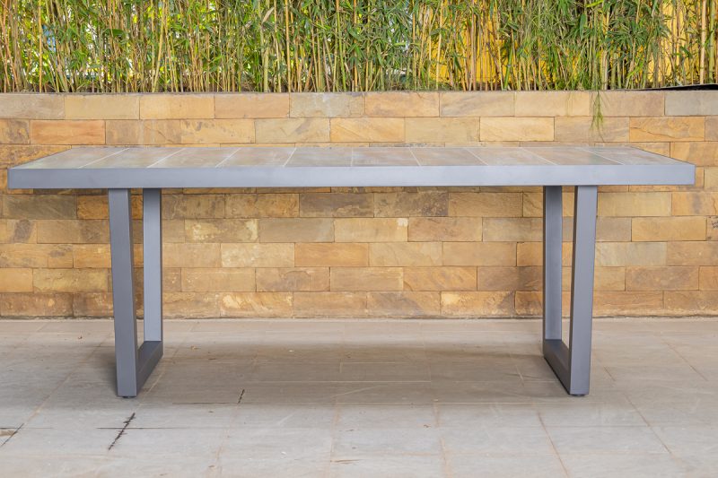 shoreline outdoor dining table + 6 chairs