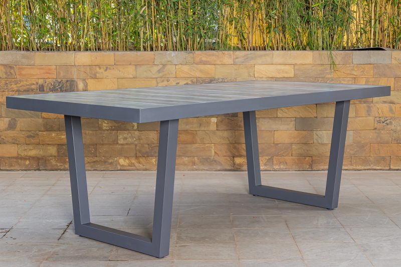 shoreline outdoor dining table + 6 chairs