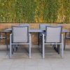 shoreline outdoor dining table + 6 chairs