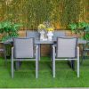 shoreline outdoor dining table + 6 chairs