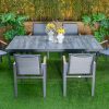 shoreline outdoor dining table + 6 chairs