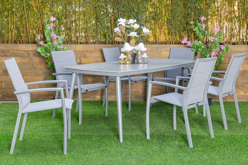 nod outdoor dining table + 6 chairs (copy)