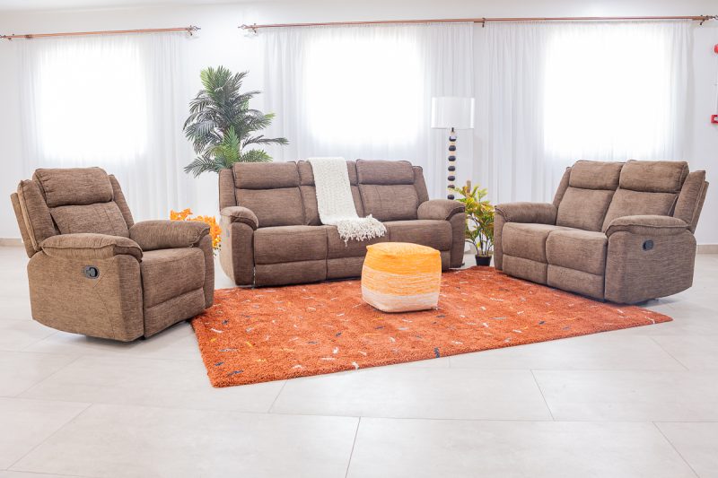 laurel 7 seater fabric recliner sofa (3+2+1+1) (copy)