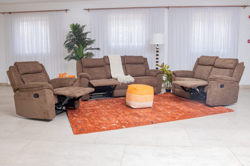 laurel 7 seater fabric recliner sofa (3+2+1+1) (copy)