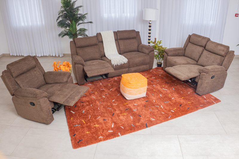laurel 7 seater fabric recliner sofa (3+2+1+1) (copy)