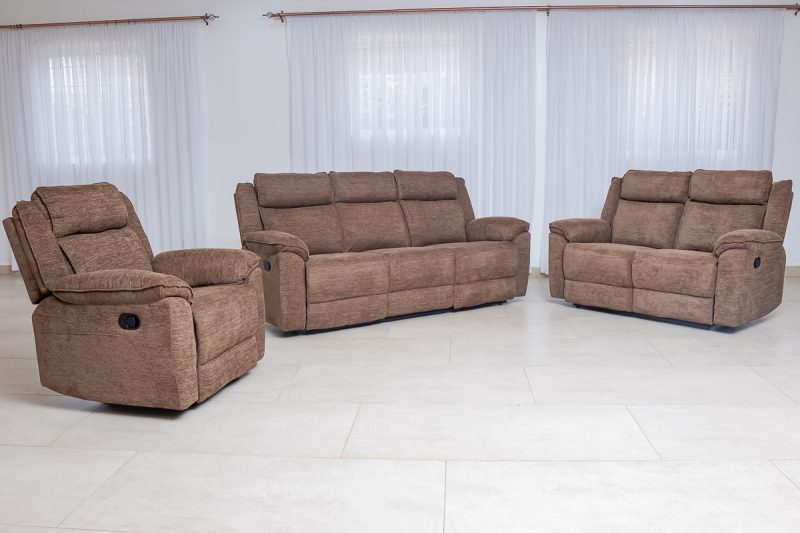 laurel 7 seater fabric recliner sofa (3+2+1+1) (copy)