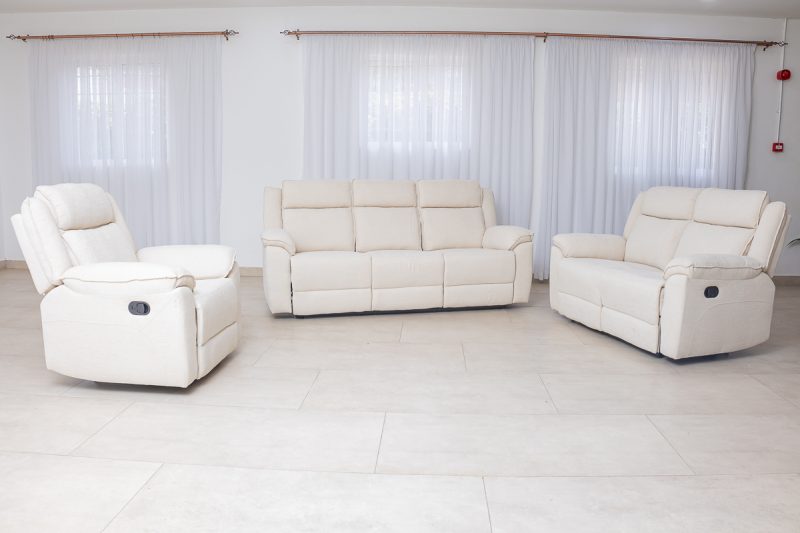 laurel 7 seater fabric recliner sofa (3+2+1+1)
