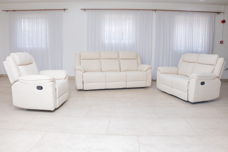 laurel 7 seater fabric recliner sofa (3+2+1+1)