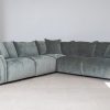 kelton fabric corner sofa + ottoman