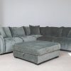 kelton fabric corner sofa + ottoman