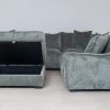 kelton fabric corner sofa + ottoman