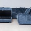 kelton fabric corner sofa + ottoman