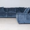 kelton fabric corner sofa + ottoman