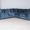 kelton fabric corner sofa + ottoman