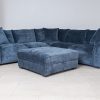 kelton fabric corner sofa + ottoman