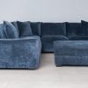 kelton fabric corner sofa + ottoman