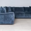 kelton fabric corner sofa + ottoman