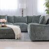 kelton fabric corner sofa + ottoman